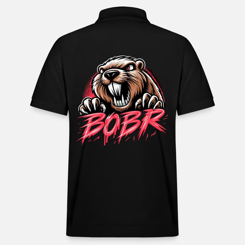 Bobr Beaver Pologne Cadeau - Polo PREPSTER bio Stanley/Stella Unisexe - noir
