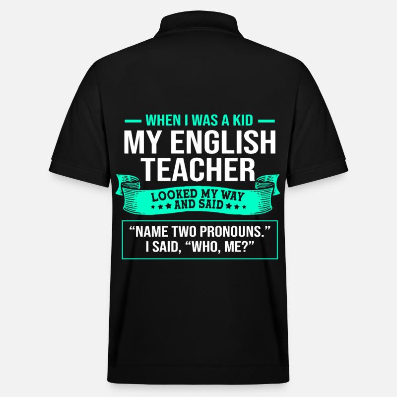 Grammatik Englisch Rechtschreibung - Stanley/Stella Unisex Bio-Poloshirt PREPSTER - Schwarz