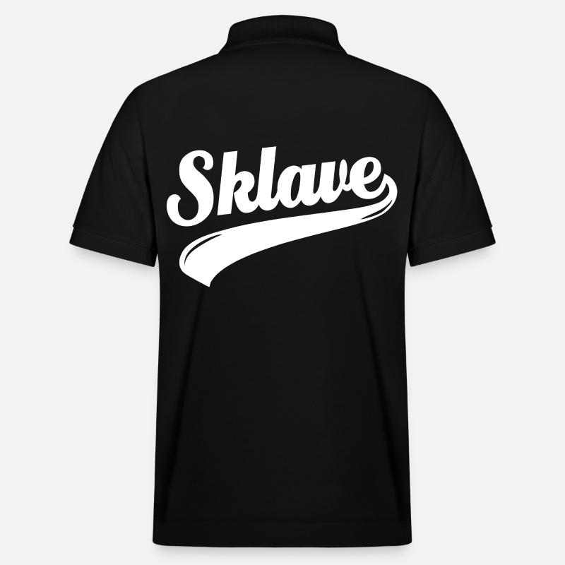 Work Slavery - Slave - Stanley/Stella Unisex Organic Polo Shirt PREPSTER - black