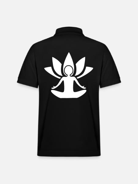 Namaste Yogi - Yoga - Stanley/Stella Unisex Organic Polo Shirt PREPSTER - black