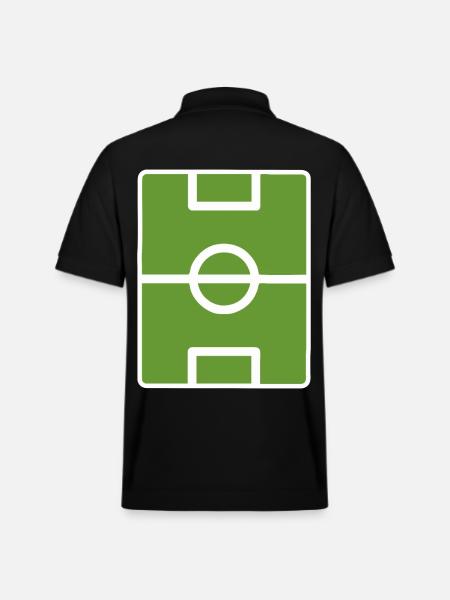Fußball Feld - Stanley/Stella Unisex Bio-Poloshirt PREPSTER - Schwarz