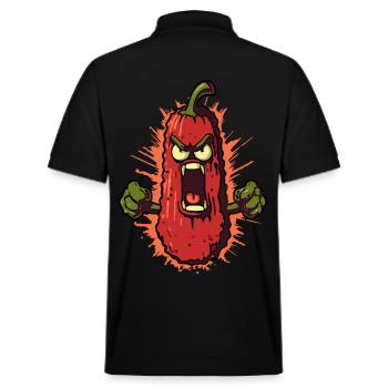 Légumes en colère - Polo PREPSTER bio Stanley/Stella Unisexe - noir - Dos - Andy (188cm)