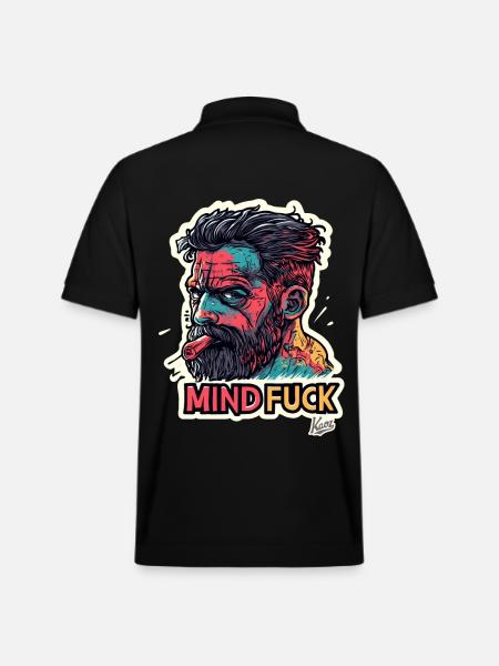 Tough Guy Mind Fuck - Stanley/Stella Unisex Organic Polo Shirt PREPSTER - black