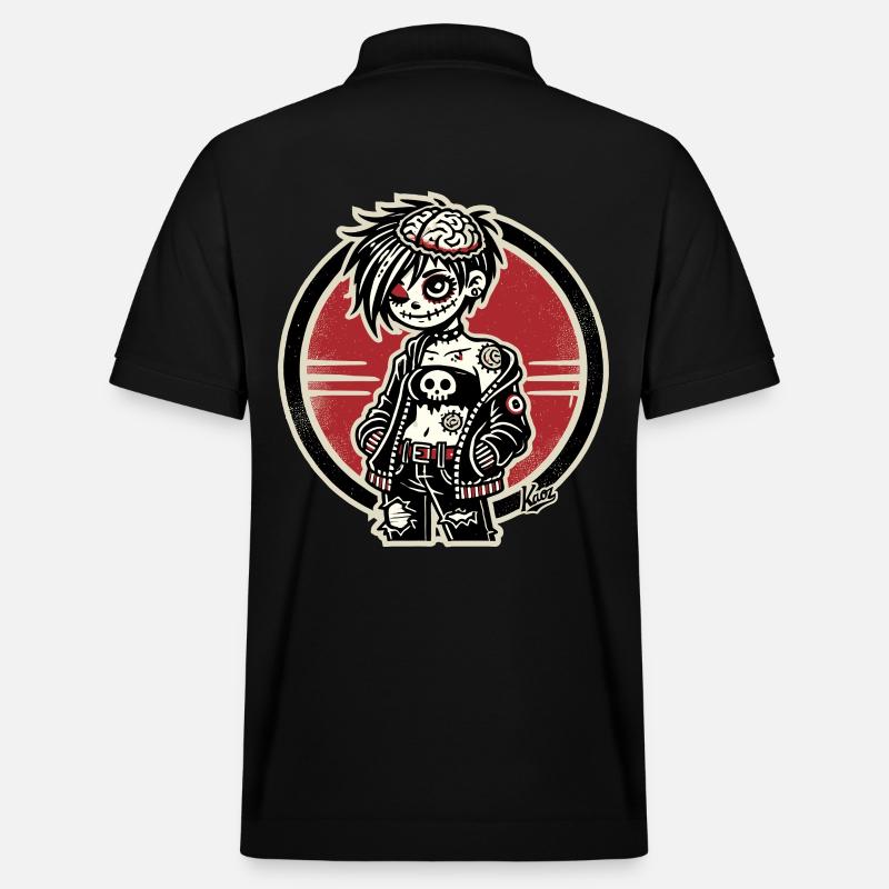 Fille zombie émo cool - Polo PREPSTER bio Stanley/Stella Unisexe - noir