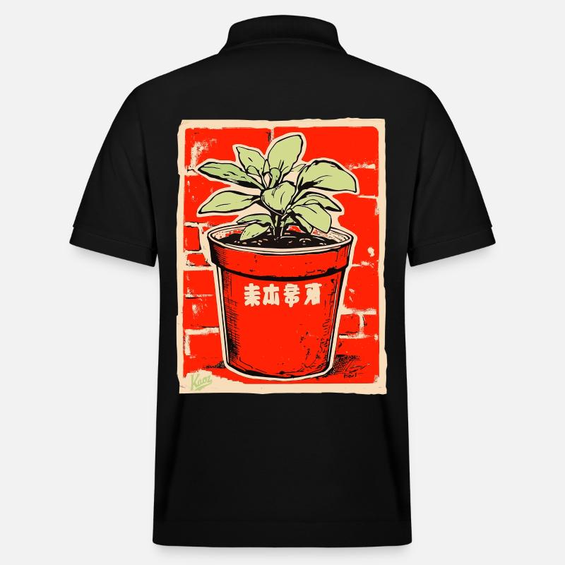 Pot de fleur - Polo PREPSTER bio Stanley/Stella Unisexe - noir