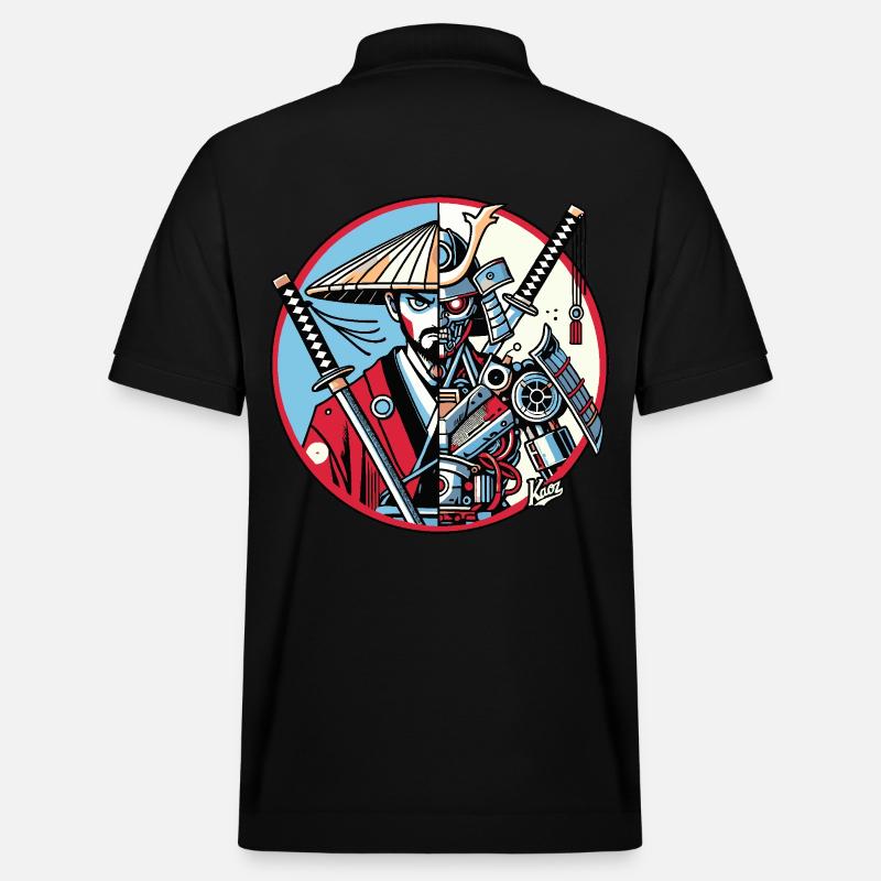 Samurai-Ronin oder Mecha-Shogun - Stanley/Stella Unisex Bio-Poloshirt PREPSTER - Schwarz