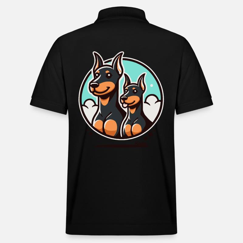Drôles de chiens dobermans - Polo PREPSTER bio Stanley/Stella Unisexe - noir