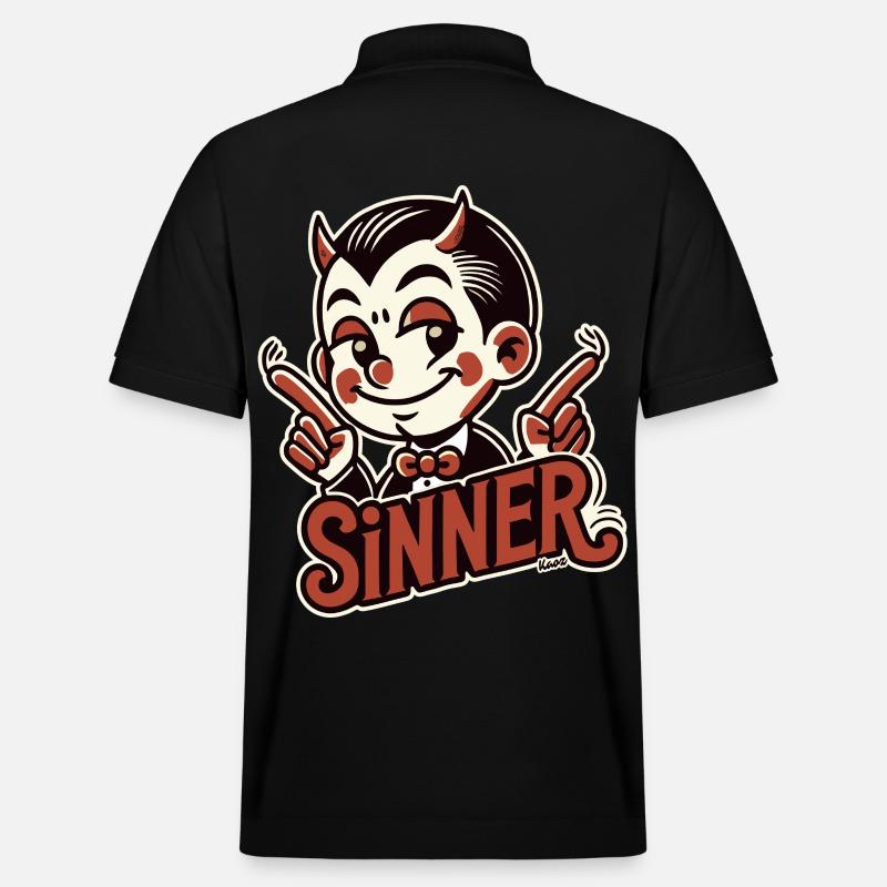 Kleiner Teufel – Stolzer Sünder - Stanley/Stella Unisex Bio-Poloshirt PREPSTER - Schwarz