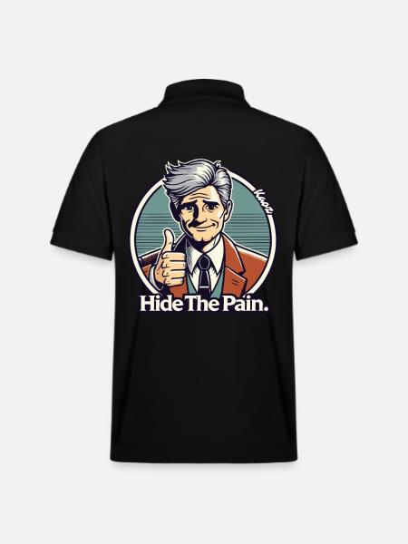Sarcasm Fun, hide the pain - Stanley/Stella Unisex Organic Polo Shirt PREPSTER - black
