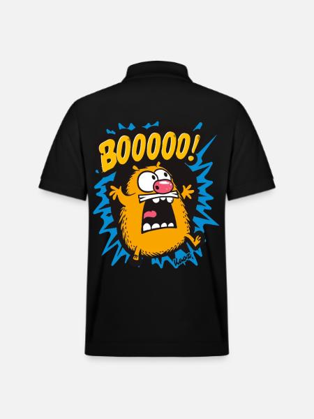 Funny Boo Hamster - Stanley/Stella Unisex Organic Polo Shirt PREPSTER - black