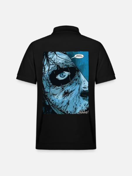 Halloween Slasher: lousy birthday - Stanley/Stella Unisex Organic Polo Shirt PREPSTER - black