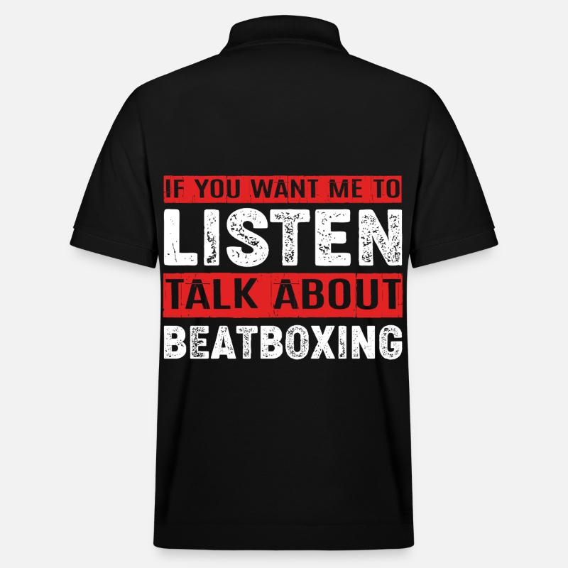 Beatbox - Stanley/Stella Unisex Bio-Poloshirt PREPSTER - Schwarz