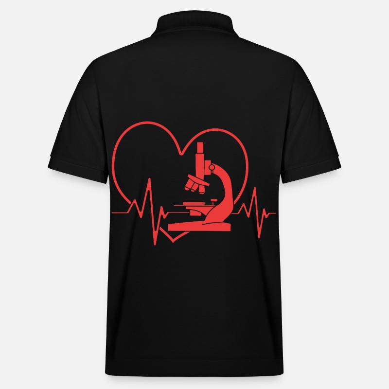 Structural formula molecule - Stanley/Stella Unisex Organic Polo Shirt PREPSTER - black