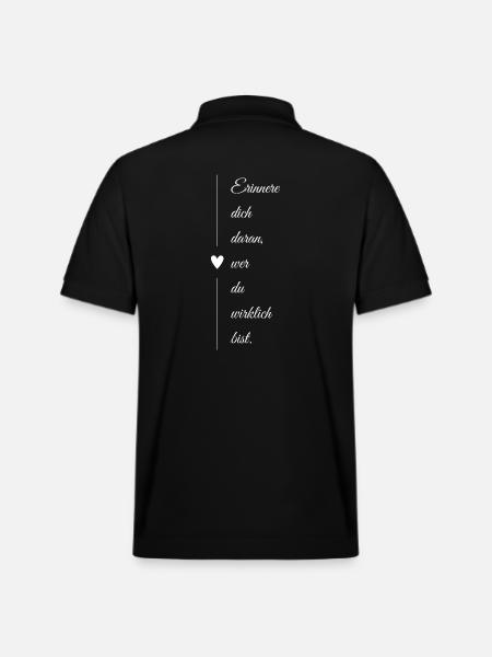 Wer bist du? - Stanley/Stella Unisex Bio-Poloshirt PREPSTER - Schwarz