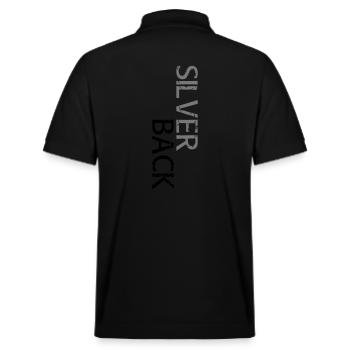SILVERBACK (en décalage) - Polo PREPSTER bio Stanley/Stella Unisexe - noir - Dos - Andy (188cm)