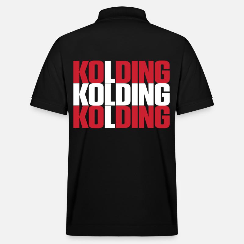 Kolding Danemark Drapeau - Polo PREPSTER bio Stanley/Stella Unisexe - noir