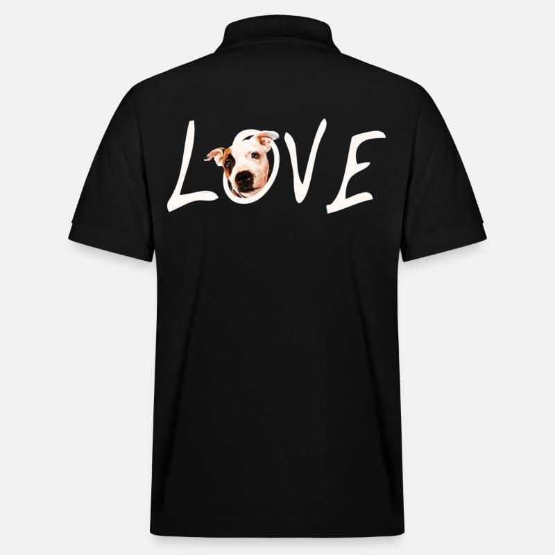 Staffordshire Love - Stanley/Stella Unisex Bio-Poloshirt PREPSTER - Schwarz