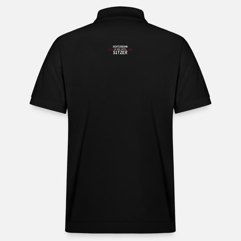 Achterbahnindermittesitzer - Stanley/Stella Unisex Bio-Poloshirt PREPSTER - Schwarz