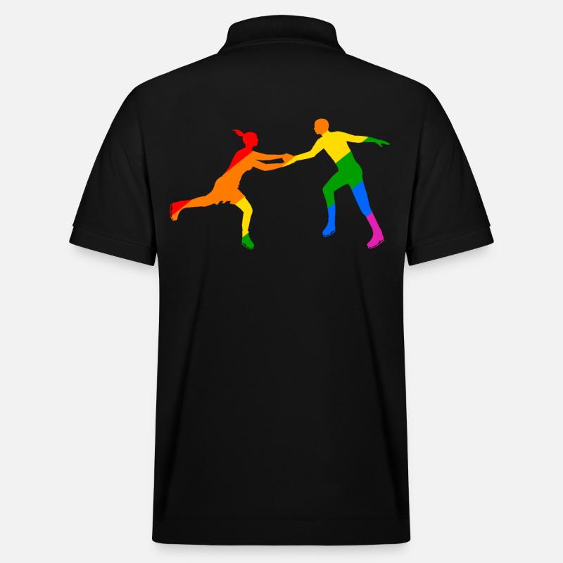 Buntes Eislaufduett - Stanley/Stella Unisex Bio-Poloshirt PREPSTER - Schwarz