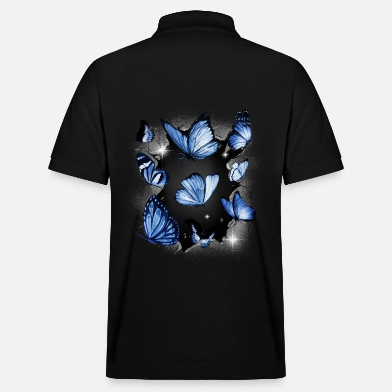 Papillons Papillon Insecte Insectes - Polo PREPSTER bio Stanley/Stella Unisexe - noir