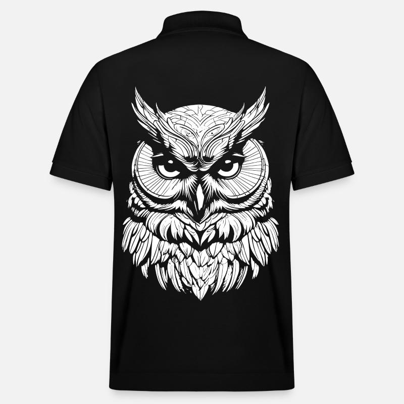 Hibou - Polo PREPSTER bio Stanley/Stella Unisexe - noir
