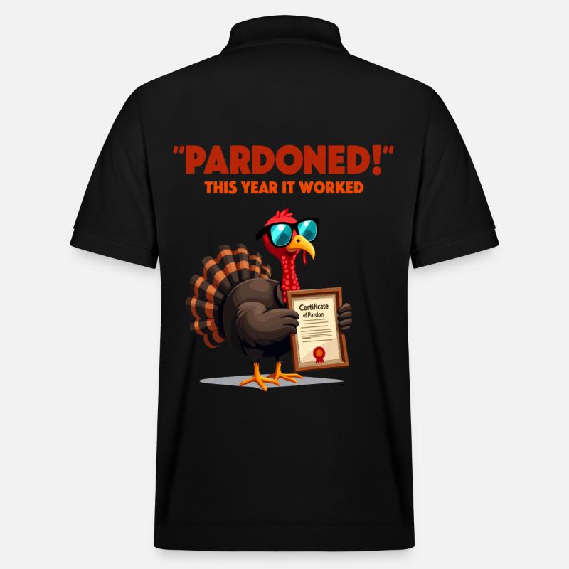 Pardoned Turkey - Stanley/Stella Unisex Bio-Poloshirt PREPSTER - Schwarz