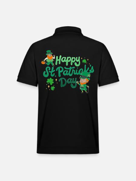 Bonne Saint-Patrick. La Saint-Patrick! - Polo PREPSTER bio Stanley/Stella Unisexe - noir