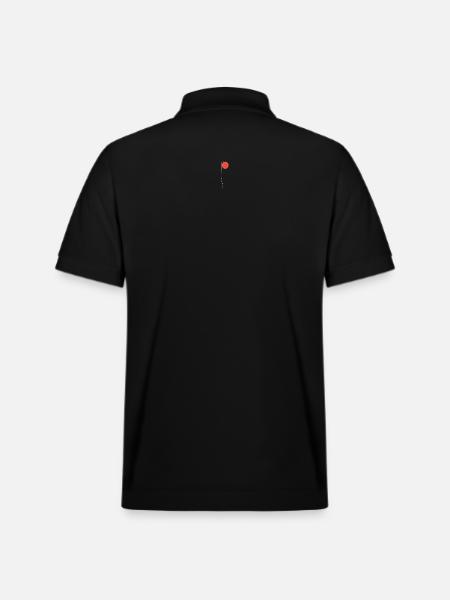 Happy Balloon Smile - Stanley/Stella Unisex Organic Polo Shirt PREPSTER - black