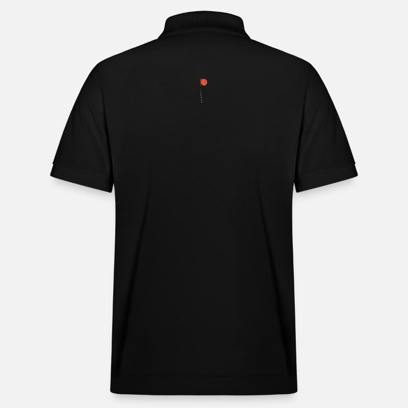 Fröhlicher Ballon Smile - Stanley/Stella Unisex Bio-Poloshirt PREPSTER - Schwarz