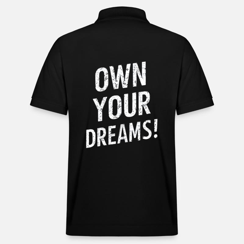 Appropriez-vous vos rêves Motivation - Polo PREPSTER bio Stanley/Stella Unisexe - noir