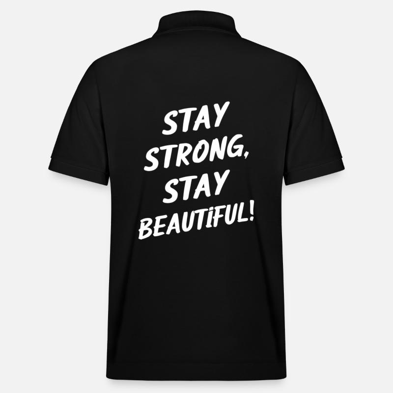 Bleib Stark Bleib Wunderschön - Stanley/Stella Unisex Bio-Poloshirt PREPSTER - Schwarz