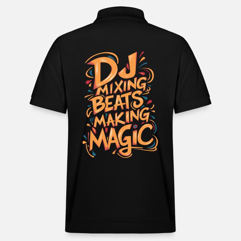 DJ mixage Beats Making Magic - Polo PREPSTER bio Stanley/Stella Unisexe - noir