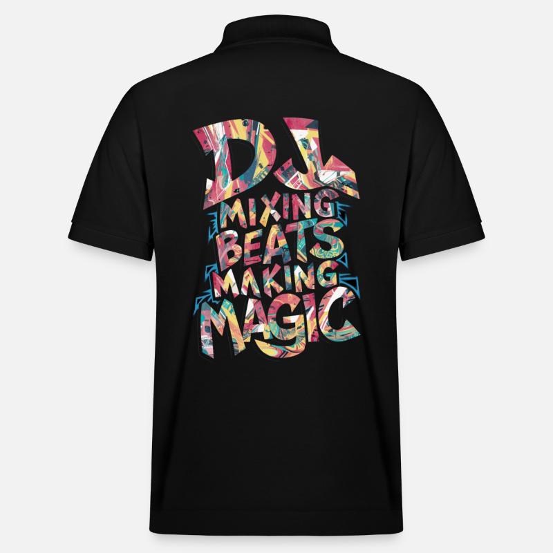 DJ mixage Beats Making Magic - Polo PREPSTER bio Stanley/Stella Unisexe - noir
