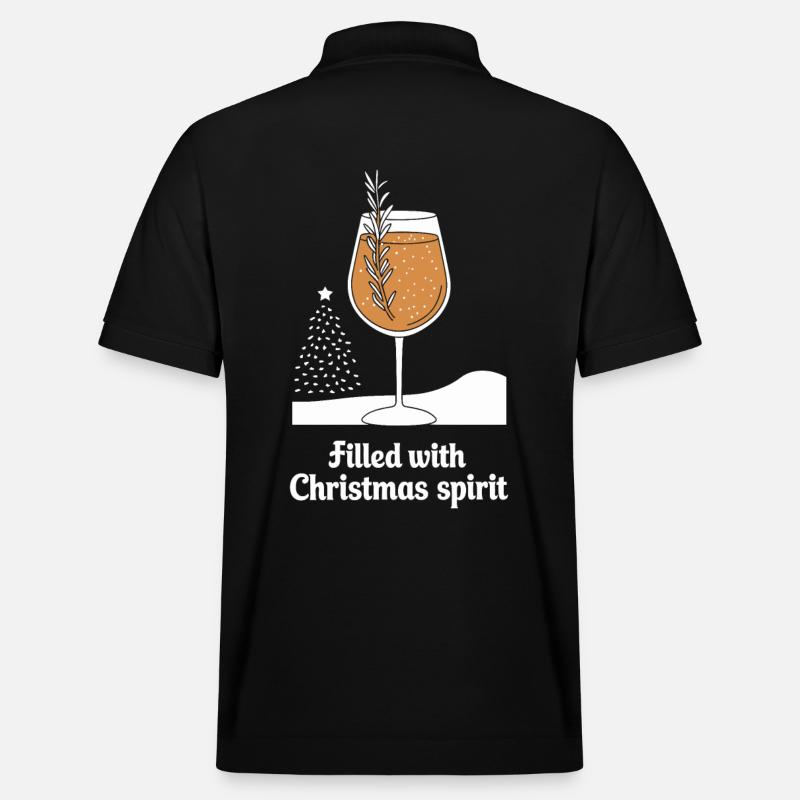 Rempli d’ de Noël - Polo PREPSTER bio Stanley/Stella Unisexe - noir