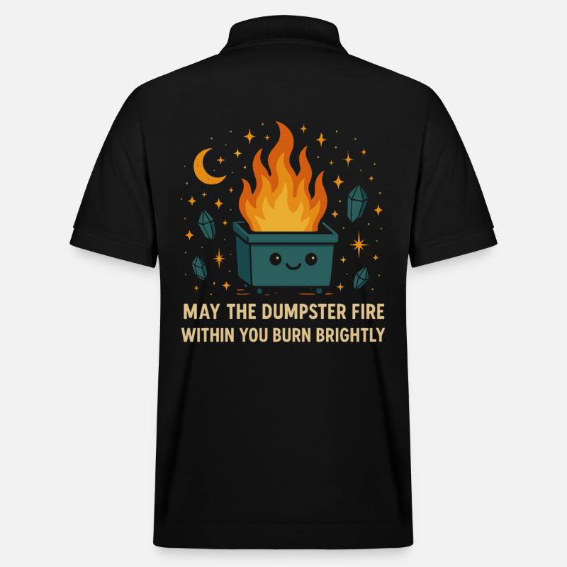 Dumpster Fire Lustig - Stanley/Stella Unisex Bio-Poloshirt PREPSTER - Schwarz