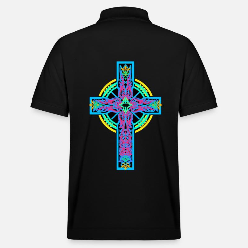 Croix Croix Crucifix - Polo PREPSTER bio Stanley/Stella Unisexe - noir