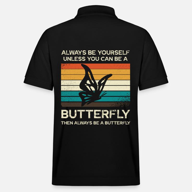 Soyez toujours vous-mĂŞme Papillon - Polo PREPSTER bio Stanley/Stella Unisexe - noir