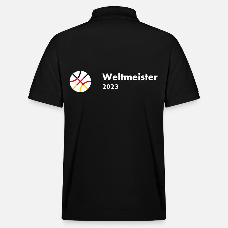 BASKETBALL WM 2023 - Stanley/Stella Unisex Bio-Poloshirt PREPSTER - Schwarz