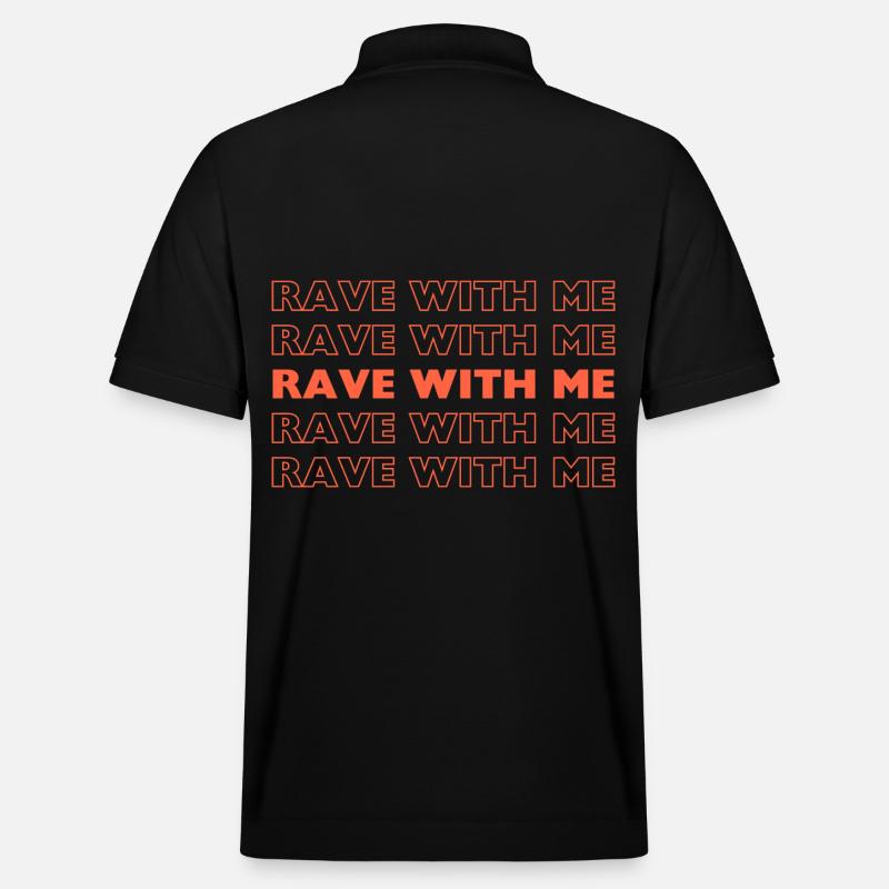 Rave avec moi - Polo PREPSTER bio Stanley/Stella Unisexe - noir