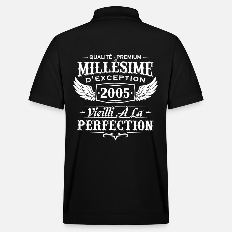 Millésime 2005 - Polo PREPSTER bio Stanley/Stella Unisexe - noir