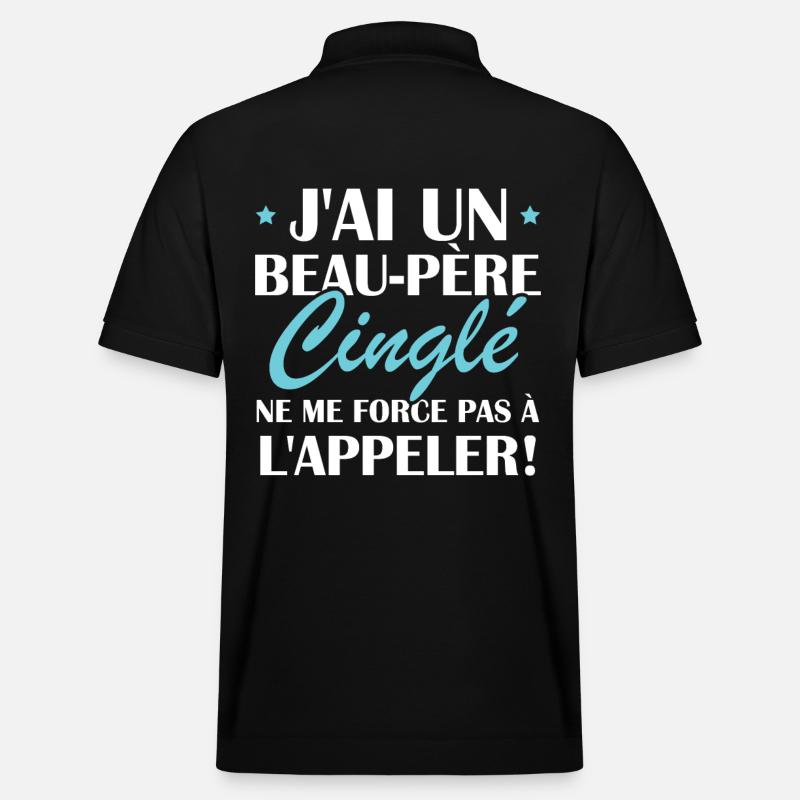 Beau-père cinglé - Polo PREPSTER bio Stanley/Stella Unisexe - noir