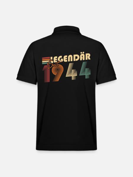 Legendary since 1944 - Stanley/Stella Unisex Organic Polo Shirt PREPSTER - black