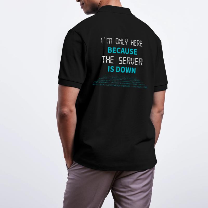 Nerd Coder Server Download Error 404 Stanley/Stella Unisex Organic Polo Shirt PREPSTER