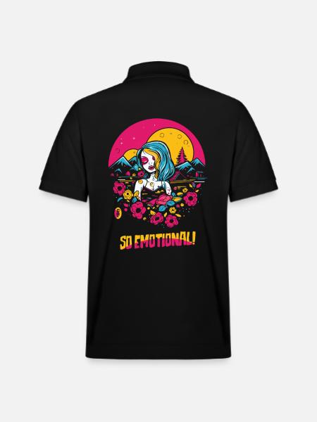 Så følelsesladet, emo pige med hjerte og natur - Stanley/Stella PREPSTER økologisk unisex poloshirt - sort