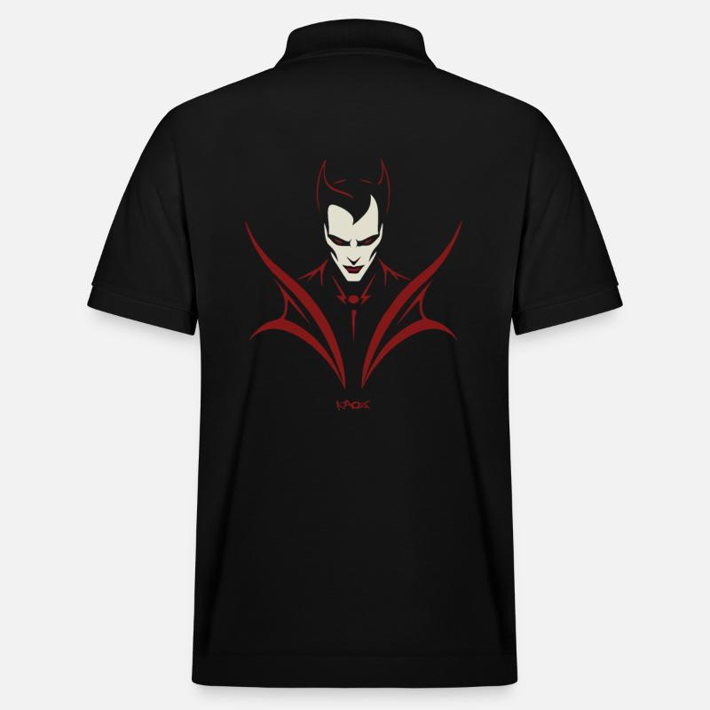 Vampir Emblem - Stanley/Stella Unisex Bio-Poloshirt PREPSTER - Schwarz