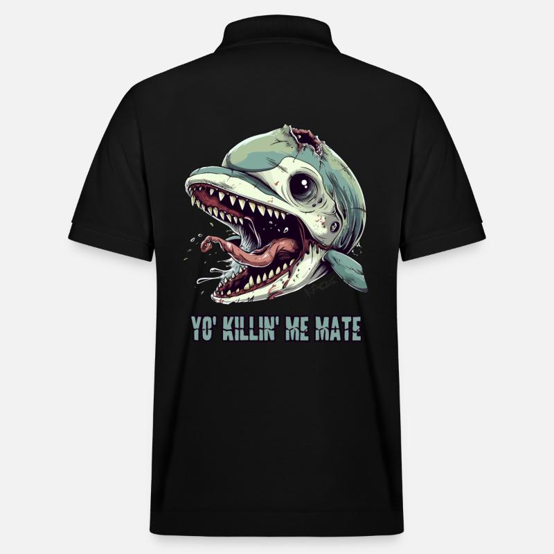 Beschwerde vom Zombie Delfin - Stanley/Stella Unisex Bio-Poloshirt PREPSTER - Schwarz