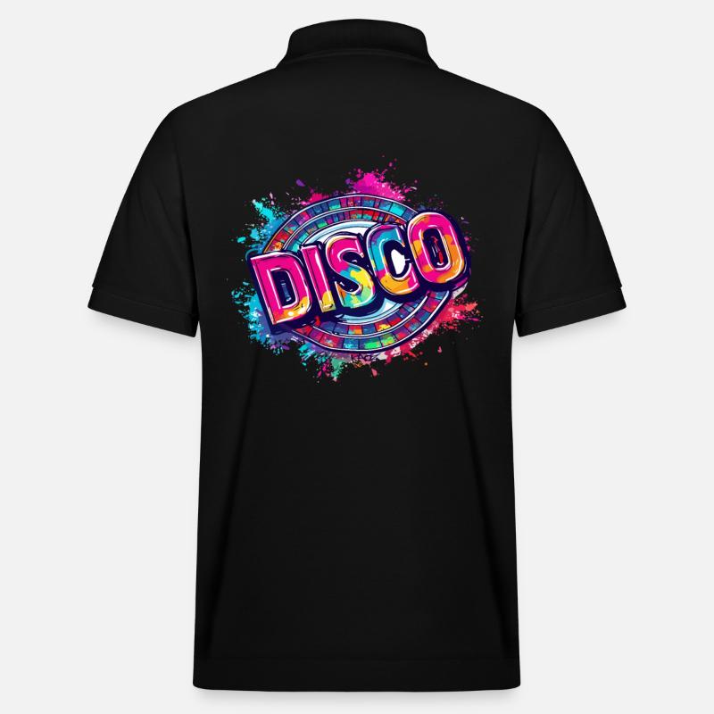 Super cooles Disco-Design - Stanley/Stella Unisex Bio-Poloshirt PREPSTER - Schwarz