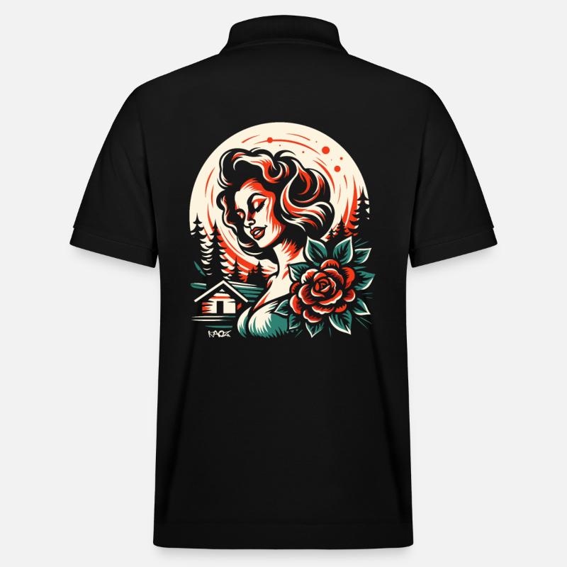 Les roses sont rouges - Polo PREPSTER bio Stanley/Stella Unisexe - noir