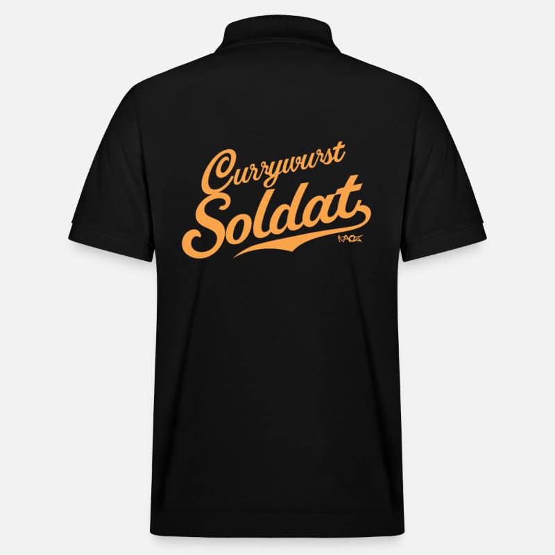 Currywurst-Soldat - Stanley/Stella Unisex Bio-Poloshirt PREPSTER - Schwarz