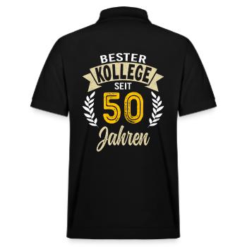 Cadeau d’anniversaire de l’entreprise 50e anniversaire - Polo PREPSTER bio Stanley/Stella Unisexe - noir - Dos - Andy (188cm)